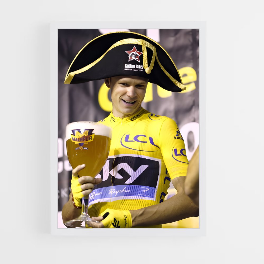 Poster Capitaine Froome – affiche Cyclisme (vue 3)